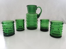 Vintage 50er 60er Karaffe & 4x