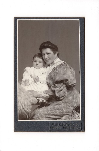Cdv foto feine dame mit - cdv,