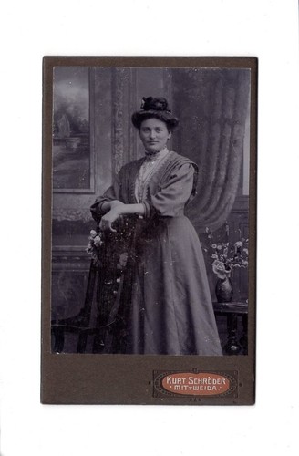 Cdv foto damenportrait - /, feine