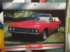 Jensen Interceptor III Dream Cars Card Spezial Blatt Ordner Broschüre