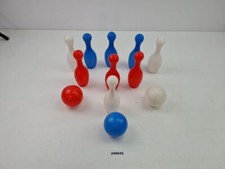 Kegel Spiel DDR Kunststoff Kegel vintage Schwimmbad Spielzeug alt #246642