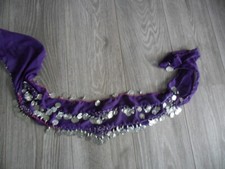 Damen- Tuch, Schal, lila , mit