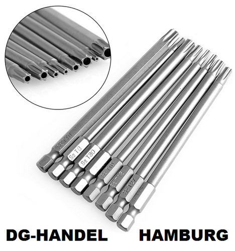 Tlg torx bit set - 8, 100mm