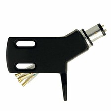 THAKKER CHS-13 - abgewinkeltes Aluminium Headshell - schwarz | f. gerade Tonarme