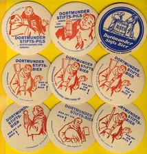 Bierdeckel, Brauerei, Dortmunder Stifts-Bier, Dortmund, 16 Stück