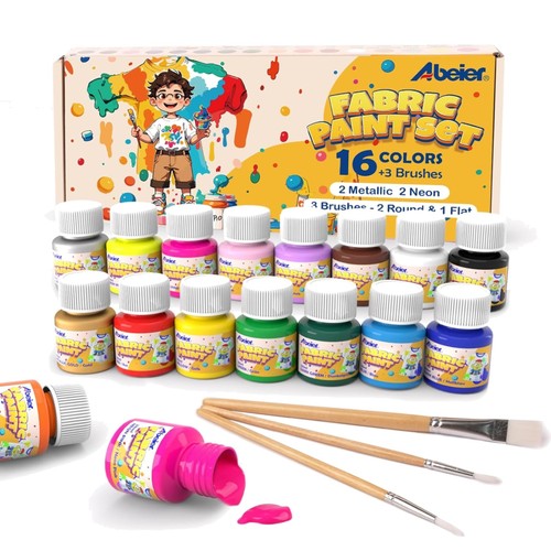 Stoffmalfarben set farben - stoffmalfarben, 16