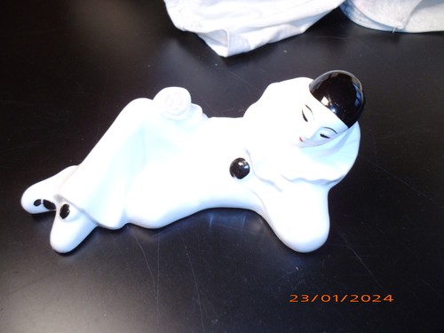 Keramik clown weiss - keramik,