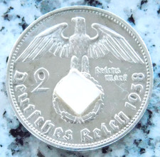 Silbermünze 2 Reichsmark 1938