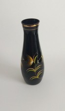 Hyalithglas Schwarzglas Vase