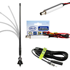 Autoradio Gummi Antennenverstärker Set 40Cm Dachmast Verlängerung DIN 4,5m Kabel