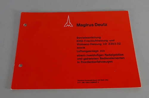 Betriebsanleitung magirus - betriebsanleitung,