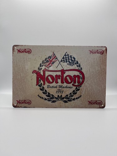 Blechschild norton motorräder - blechschild,
