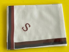 Herren Taschentuch, 1 Stück, mit Monogram "S"