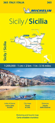 Michelin sizilien map - michelin, |