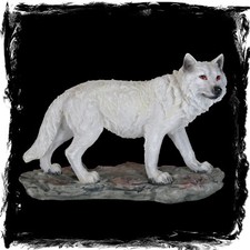 Wolf Figur 20cm weisser Wolf