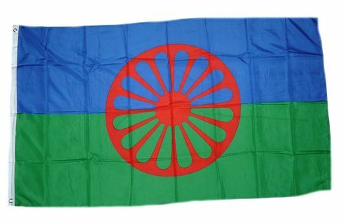 Fahne flagge sinti und roma - fahne, /
