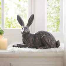 großer XXL Hase  Osterhase Deko Figur    46 x 22 x 33 cm  Kupfer Antik Finish