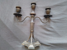 3 - Armiger Kerzenständer Kerzenleuchter neusilber - Dänemark