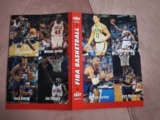 Jordan NBA Basketball Cards Sticker Schrempf Barkley, Malone FIBA Basketball