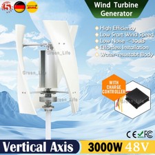 3000W Windkraftanlage 48V Windgenerator Windturbine Windrad mit Laderegler DHL