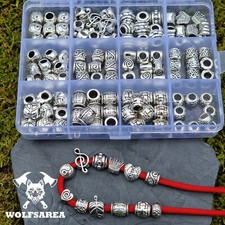 120 Perlen Großlochperlen MIX