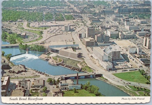 South bend vintage postkarte - bend,