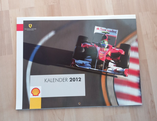Ferrari shell kalender - ferrari,