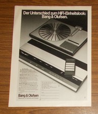 Seltene Werbung vintage BANG & OLUFSEN Beomaster 2400 Beocord 1900 1979