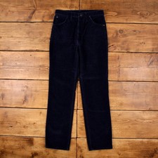 Vintage Wrangler Cord Cordhose Hose 30x32 80er Herren Straight Blau