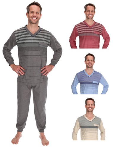 Pyjama herren lang shirt hose - herren, shirt+hose