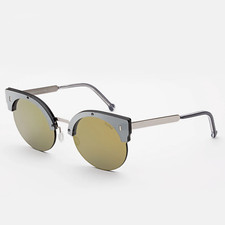  Retrosuperfuture  Era Gold Sunglasses