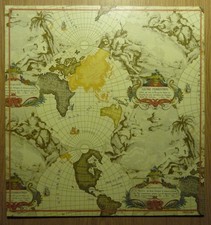 Deko HDF - Welt Globus Reisen Urlaub Atlas alte Karte Kontinente