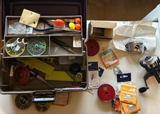 Opas alter Angelkasten -Vintage -Sammler-DAM- Zubehör -Vintage