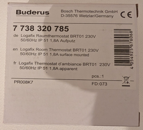 Buderus raumthermostat logafix - buderus,