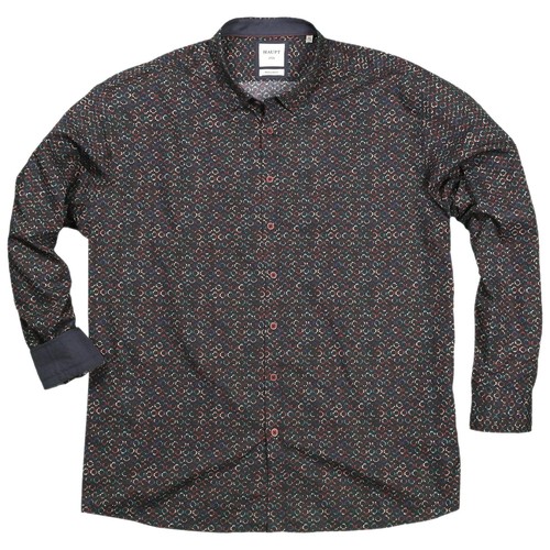 Blaues haupt hemd langarm in - blaues,