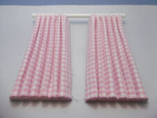 Lundby Lisa Puppenhaus neue Gardine mit weißer Gardinenstange 1:18