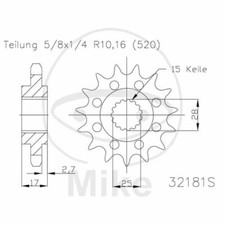 PIGNONE Racing Z14 520 726.03.29 Ducati 1199 Panigale R 2013-2017