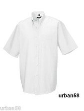 Russell Classic Oxford Herren Hemd kurzarm Übergröße XXL 3XL 4XL 5XL 6XL NEU