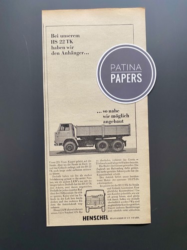 1964 henschel tk kipper - 22,
