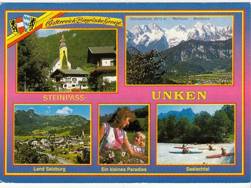Unken salzburg mehrbildkarte - unken,,