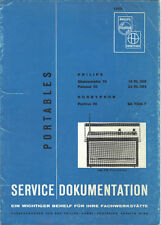 Doku Philips Chansonette Paloma Hornyphon Portino Schaltplan Abgleich-Anleitung