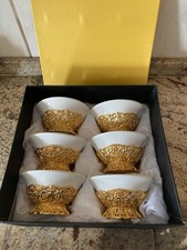 Neu Schalen vergoldet 6-