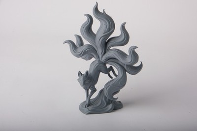 Kitsune skulptur - kitsune,