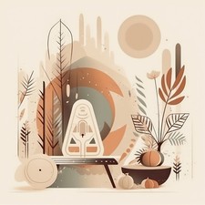 Wandbild Boho Style modern