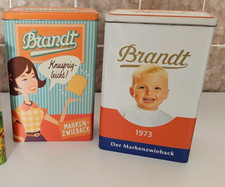 2 Brandt Zwieback Blechdosen