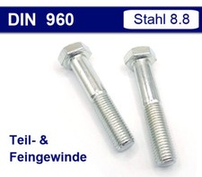 DIN 960 Sechskantschraube