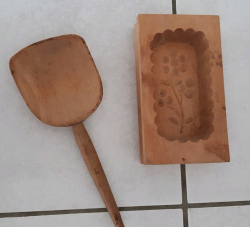 Alte holz butterform und - alte,