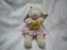 STEIFF Stofftier LAMM SCHAF weiß 26cm mit STERN gelb und Kleid rosa 236532 *NEU*