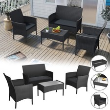 4-tlg Gartenmöbel Sitzgruppe