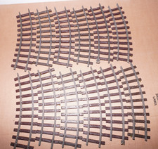 4] 12x LGB/Playmobil 1100/4354 gebogene Gleise R1 30 Grad (Außenanlage)